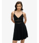 Superdry Black knit and lace dress