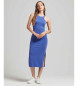 Superdry Knitted dress with blue olympic back