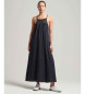 Superdry Stropls lang kjole med halterneck Vintage sort