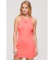Superdry Vestido Bordado De Canal rosa