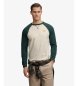 Superdry Vintage Athletic Baseball T-shirt beige, groen