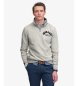 Superdry Vintage Athletic Half Zip grå sweatshirt