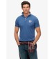 Superdry Vintage Athletic Emb blue polo shirt