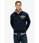 Superdry Felpa blu navy con bottoni Vintage Athletic Superdry Felpa blu navy con bottoni Vintage Athletic