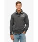 Superdry Sudadera Vintage Athletic Henley gris