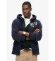 Superdry Vintage atletisk sportsjakke bl
