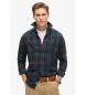 Superdry Organic cotton shirt in vintage navy check