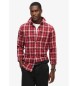 Superdry Organic cotton shirt in vintage red checkered cotton