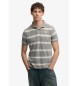Superdry Vintage Stripe grey polo shirt