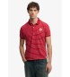 Superdry Vintage Stripe red polo shirt