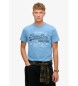 Superdry Maglietta classica rilassata Vl blu