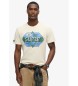 Superdry Workwear Gasoline graphic T-shirt off-white