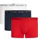 Tommy Hilfiger Pack de 3 Boxers Essentials con Logo marino, rojo, blanco