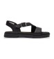 Timberland Calista Bay Ledersandalen mit Riemen hinten schwarz