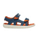 Timberland Perkins Row navy leather sandals with heel strap