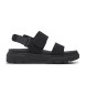 Timberland Greyfield leather sandals with back strap black