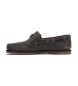 Timberland Noreen dark grey leather boat shoes