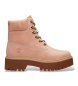 Timberland Stone Street pink leather boots
