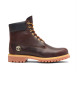 Timberland Stivali in pelle marrone premium da 6 pollici