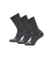 Timberland Pack de 3 pares de calcetines unisex de caña media Bowden gris