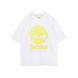 Timberland T-shirt com logtipo branco