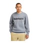 Timberland Sweatshirt mit gebrstetem Rcken und gesticktem Logo, gegrndet 1973 grau