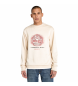 Timberland Sweatshirt with beige tree mud Timberland Sweatshirt with beige tree mud