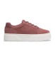 Timberland Baskets Laurel en cuir rouge