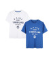 Timberland Lot de 2 T-shirts  manches courtes blanc, bleu