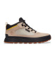 Timberland Leather lace-up trainers Field Trekker beige