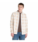 Timberland Beżowa koszula flanelowa w kratę