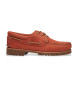 Timberland Avtentični usnjeni čolnarski čevlji rdeča