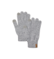 Timberland Guanti in maglia a coste grigi