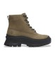 Timberland Roxie Lane green leather ankle boots