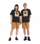 Timberland Koszulka unisex z pionowym logo, czarna