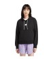 Timberland Sudadera de rizo con capucha y logotipo multicapa negro