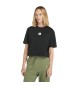 Timberland Short sleeve T-shirt with multi-layer logo 
 black