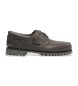 Timberland Authentic grey leather boat shoes