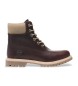 Timberland Bottes en cuir imperméable de première qualité marron