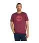 Timberland T-shirt Kennebec River cor de vinho