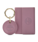 Timberland Pink three-panel folding wallet and key ring set
