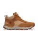Timberland Voyager Park brown leather mid-top trainers