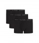 Tommy Hilfiger 3 paketi boksaric Trunk Essentials z logotipom črne barve