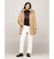 Tommy Hilfiger Beige hooded down coat with hood