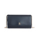 Tommy Hilfiger Small flap bag with navy chain