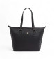 Tommy Hilfiger Tote bag med monogramlogotyp TH svart