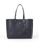 Tommy Hilfiger Bl tygvska med TH-monogram