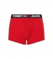 Tommy Hilfiger Calções boxer com logótipo na cintura vermelho