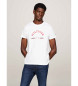 Tommy Hilfiger Slim fit-skjorta med vit logotyp
