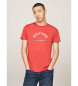 Tommy Hilfiger Camisa de corte justo com logótipo vermelho